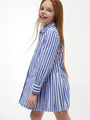Tommy Hilfiger Kids' Striped Pleated Shirtdress — фото 3
