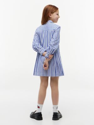 Tommy Hilfiger Kids' Striped Pleated Shirtdress — фото 4