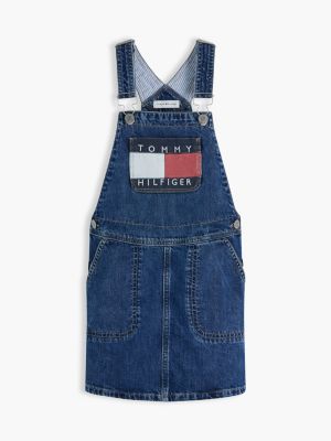 Tommy Hilfiger Kids' Flag Logo Overall Dress — фото 5