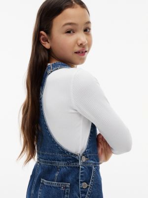 Tommy Hilfiger Kids' Flag Logo Overall Dress — фото 3