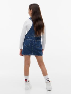 Tommy Hilfiger Kids' Flag Logo Overall Dress — фото 4