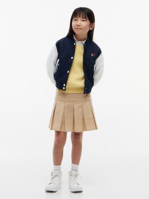 Детские куртки Tommy Hilfiger Kids' Rhinestone Logo Colorblock Bomber — фото 2