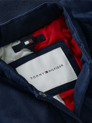 Детские куртки Tommy Hilfiger Kids' Rhinestone Logo Colorblock Bomber — фото 7