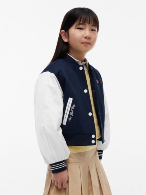 Детские куртки Tommy Hilfiger Kids' Rhinestone Logo Colorblock Bomber