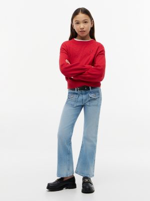 Детские джинсы Tommy Hilfiger Kids' Patch Pocket Flared Jean — фото 2