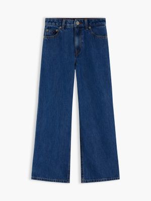 Детские джинсы Tommy Hilfiger Kids' Mid Wash High-Rise Wide Leg Jean — фото 5