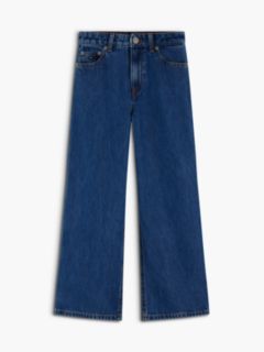 Kids' Mid Wash High-Rise Wide Leg Jean — Medium Denim 5