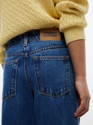 Детские джинсы Tommy Hilfiger Kids' Mid Wash High-Rise Wide Leg Jean — фото 3