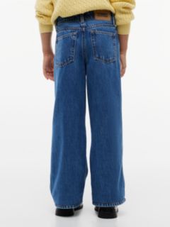 Kids' Mid Wash High-Rise Wide Leg Jean — Medium Denim 4