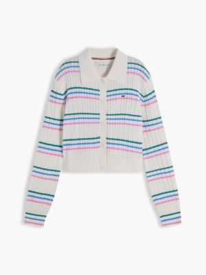 Детские кардиганы Tommy Hilfiger Kids' Cable Knit Polo Cardigan — фото 5