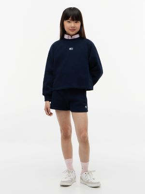 Детские спортивные шорты Tommy Hilfiger Tonal Flag, цвет: Тёмно-синий — фото 2