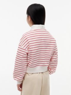 Kids' Hilfiger Logo Sweatshirt — Primary Red Stripes 4