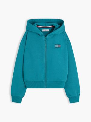 Детские худи Tommy Hilfiger Kids' Tommy Rhinestone Flag Zip — фото 5