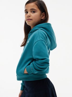 Детские худи Tommy Hilfiger Kids' Tommy Rhinestone Flag Zip — фото 3