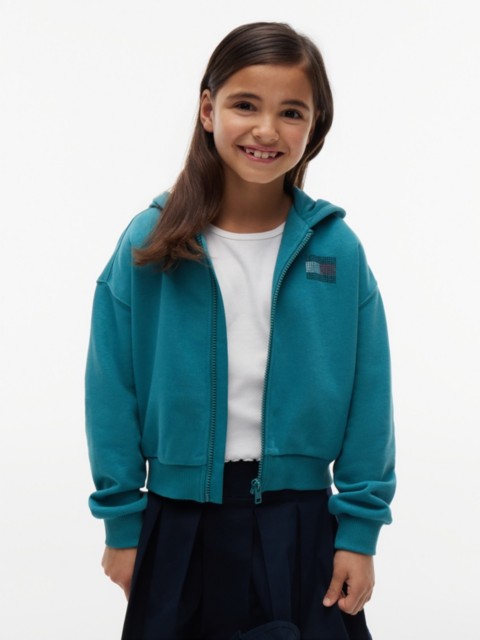Детские худи Tommy Hilfiger Kids' Tommy Rhinestone Flag Zip