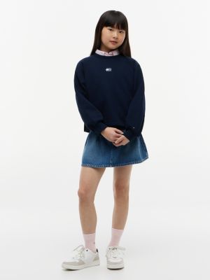Детские худи Tommy Hilfiger Kids' Tonal Flag Raglan Sweatshirt — фото 2