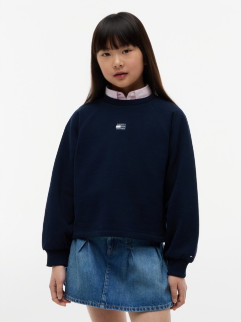 Детские худи Tommy Hilfiger Kids' Tonal Flag Raglan Sweatshirt