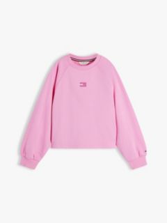 Kids' Tonal Flag Raglan Sweatshirt — Pink Daisy 5