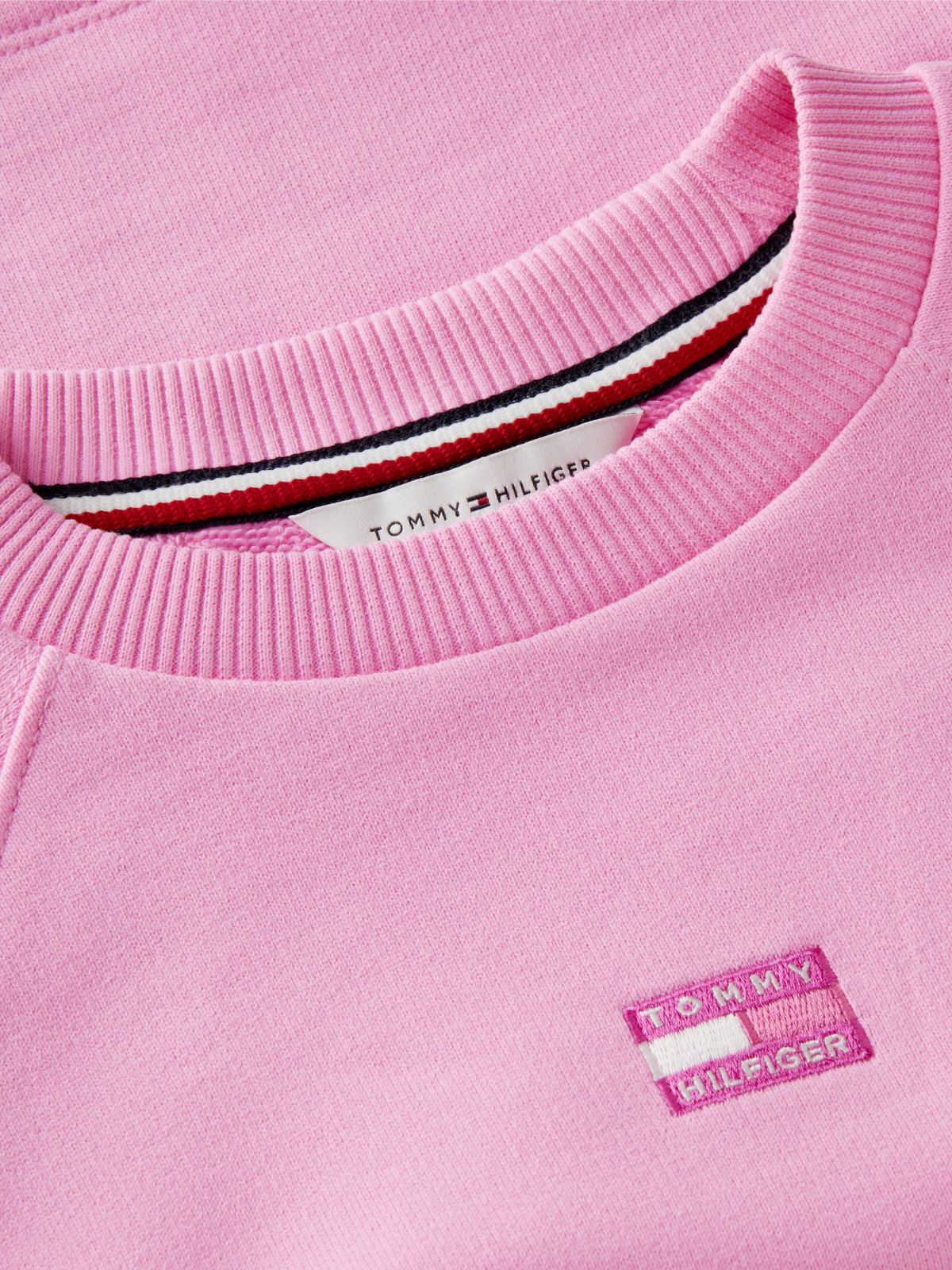 Kids' Tonal Flag Raglan Sweatshirt — Pink Daisy