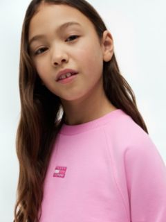 Kids' Tonal Flag Raglan Sweatshirt — Pink Daisy 3