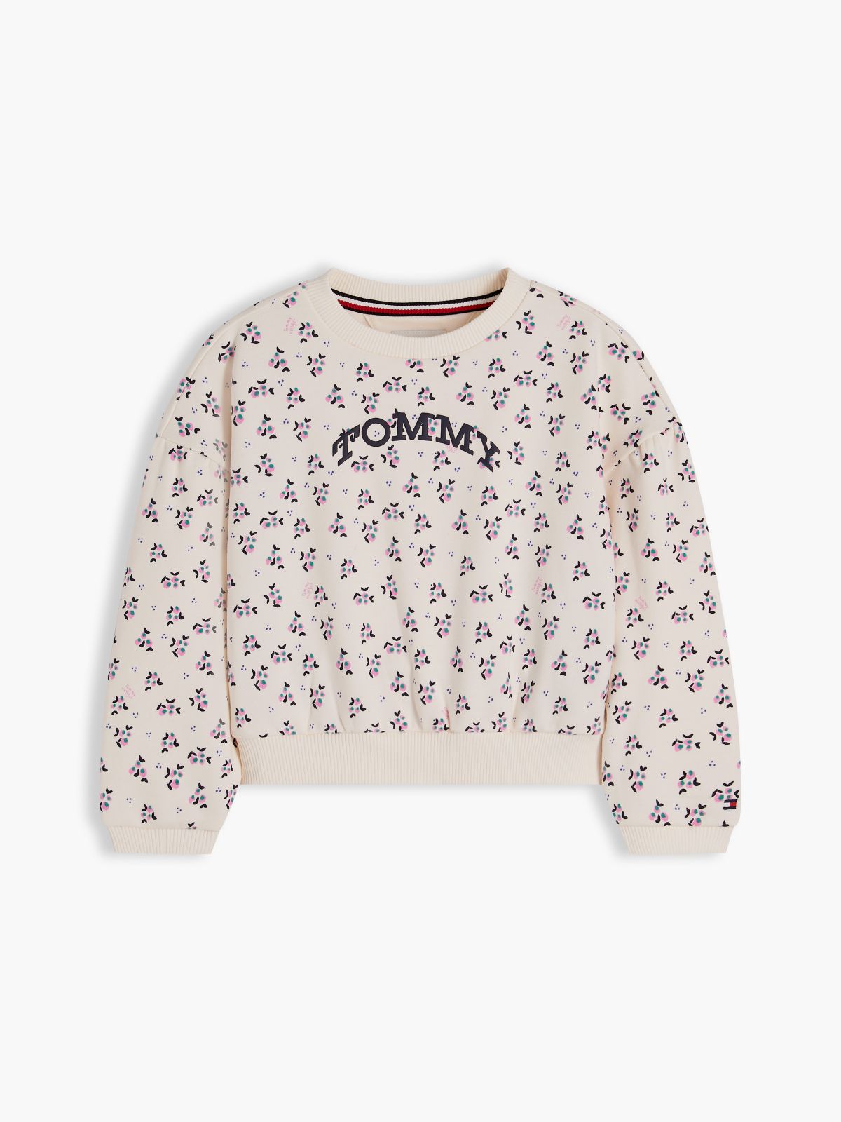 Kids' Doodle Print Sweatshirt — Flower Print AOP