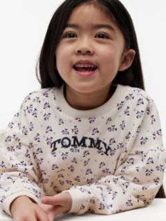 Kids' Doodle Print Sweatshirt — Flower Print AOP 3
