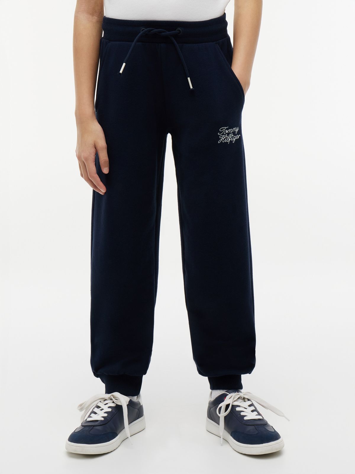 Kids' Hilfiger Logo Sweatpant — Navy