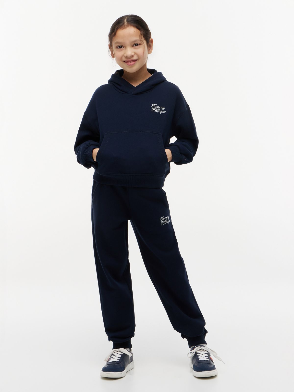 Kids' Hilfiger Logo Sweatpant — Navy