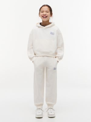 Kids' Hilfiger Logo Sweatpant, Ancient White