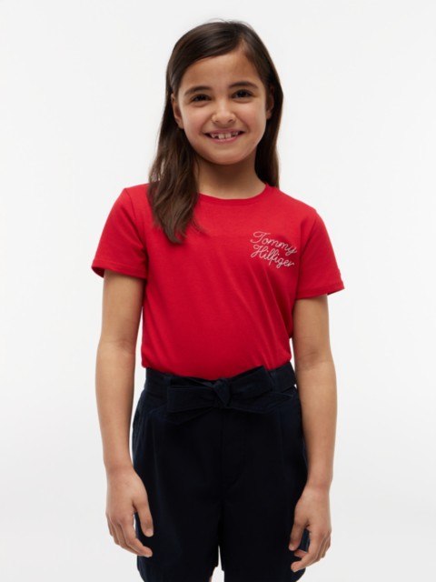 Детские футболки Tommy Hilfiger Kids' Script Logo T-Shirt