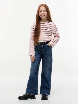 Детские футболки Tommy Hilfiger Kids' Tommy Logo Striped T-Shirt — фото 2