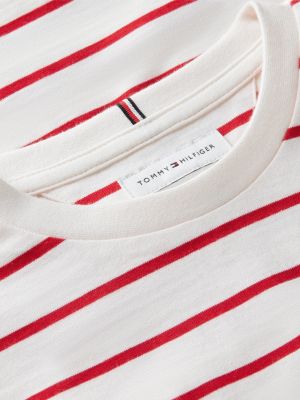 Детские футболки Tommy Hilfiger Kids' Tommy Logo Striped T-Shirt — фото 6