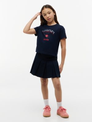 Детские футболки Tommy Hilfiger Kids' Rhinestone Tommy Logo T-Shirt — фото 2