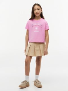 Kids' Rhinestone Tommy Logo T-Shirt — Pink Daisy 2