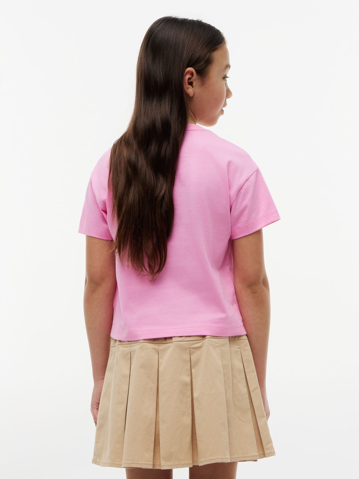 Kids' Rhinestone Tommy Logo T-Shirt — Pink Daisy
