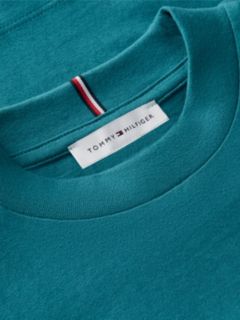 Kids' Tommy Logo Rhinestone Flag T-Shirt — Platinum Teal 7