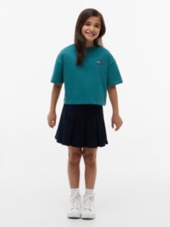 Kids' Tommy Logo Rhinestone Flag T-Shirt — Platinum Teal 2