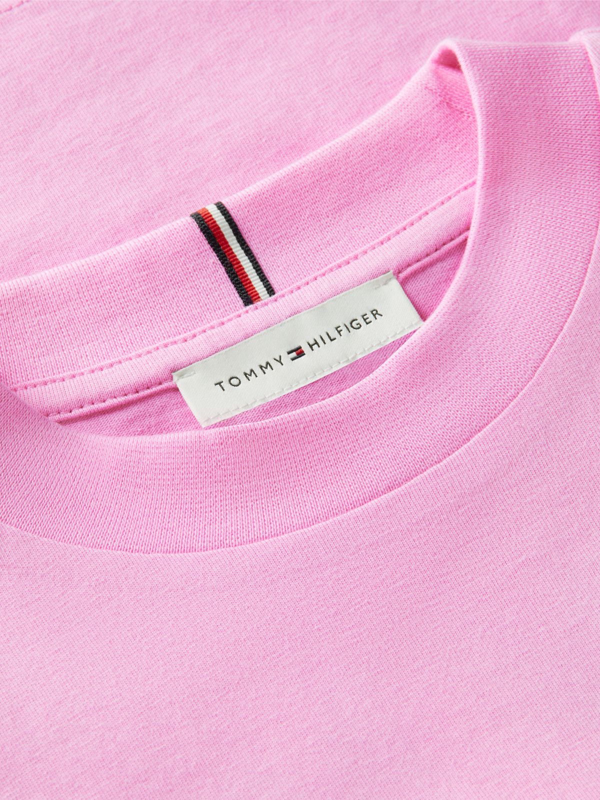 Kids' Tommy Logo Rhinestone Flag T-Shirt — Pink Daisy