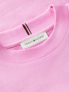 Kids' Tommy Logo Rhinestone Flag T-Shirt — Pink Daisy 6