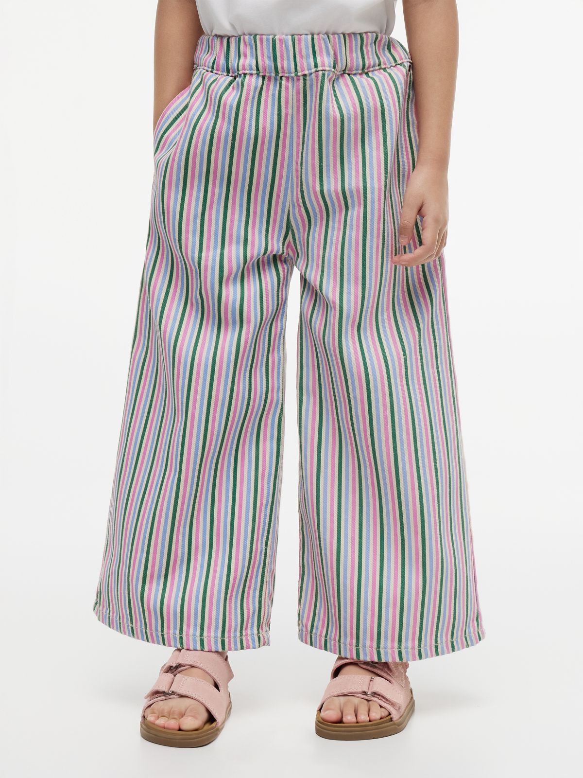 Kids' Stripe Denim Culotte — Denim Stripes