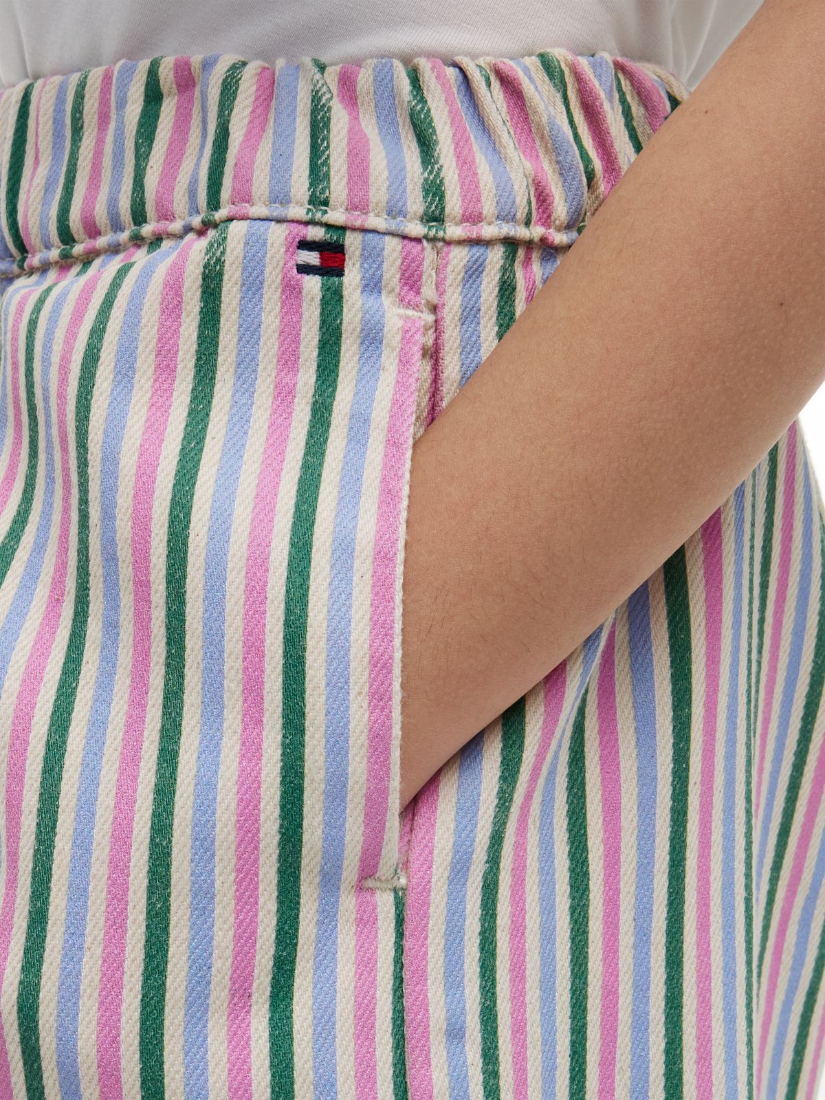 Kids' Stripe Denim Culotte — Denim Stripes