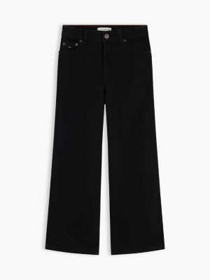Детские брюки Tommy Hilfiger Kids' Black Wash High-Rise Wide Leg Pant — фото 5