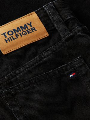 Детские брюки Tommy Hilfiger Kids' Black Wash High-Rise Wide Leg Pant — фото 6