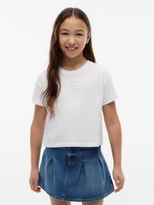 Kids' Tonal Flag T-Shirt, White