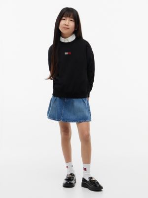 Детские худи Tommy Hilfiger Kids' Rhinestone Flag Logo Sweatshirt — фото 2