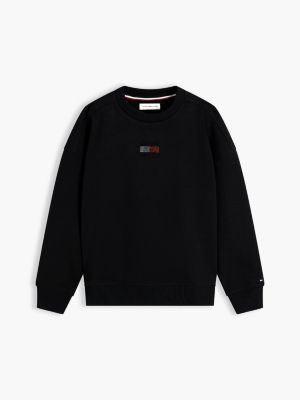 Детские худи Tommy Hilfiger Kids' Rhinestone Flag Logo Sweatshirt — фото 5