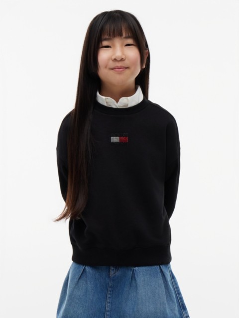 Детские худи Tommy Hilfiger Kids' Rhinestone Flag Logo Sweatshirt