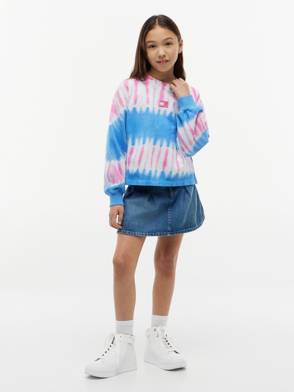 Kids' Tie-Dye Sweatshirt — Copenhagen Blue Tie Dye