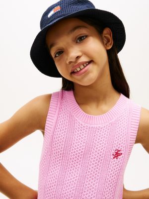 Tommy Hilfiger Kids' Sleeveless Crochet Dress — фото 2