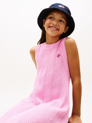 Tommy Hilfiger Kids' Sleeveless Crochet Dress — фото 3